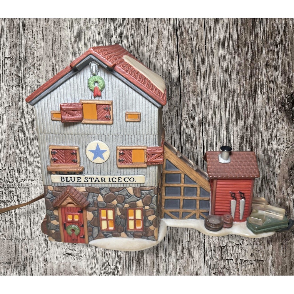 Dept 56 1993 Blue Star Ice Co Heritage New England Village 56472